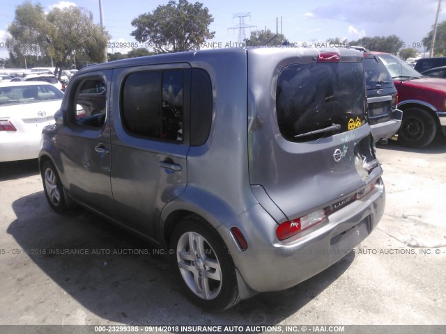 JN8AZ28R99T108626 - 2009 NISSAN CUBE S/SL GRAY photo 3