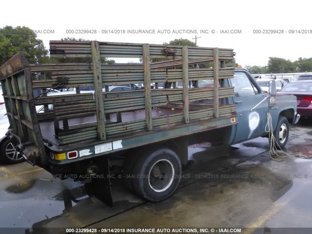 1GDHC34M9FS529531 - 1985 GMC C3500 TURQUOISE photo 4