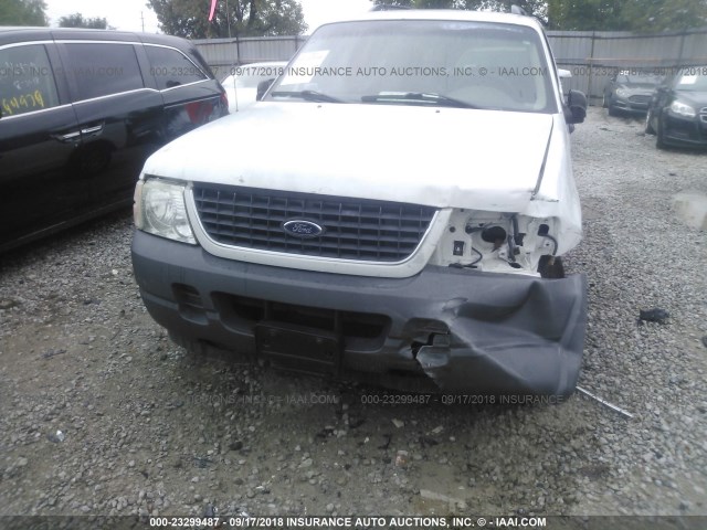 1FMZU62E72ZC03663 - 2002 FORD EXPLORER XLS WHITE photo 6