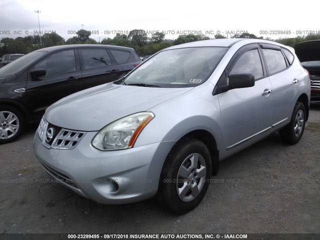 JN8AS5MV9CW406947 - 2012 NISSAN ROGUE S/SV SILVER photo 2