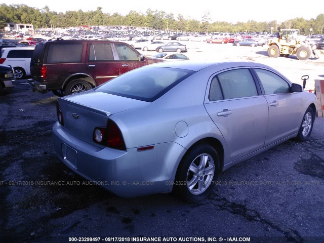 1G1ZC5EB8AF179272 - 2010 CHEVROLET MALIBU 1LT ნაცრისფერი ფოტო 4