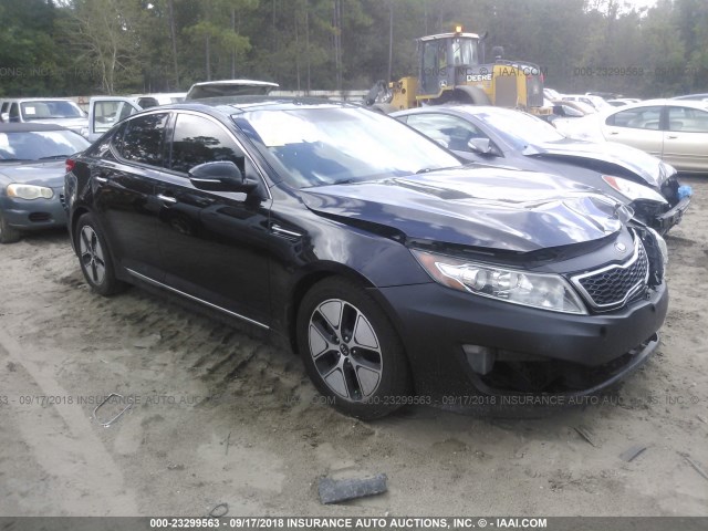 KNAGM4AD9C5033384 - 2012 KIA OPTIMA HYBRID BLACK photo 1