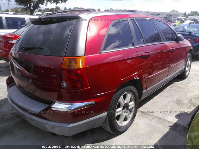 2C4GM684X5R665739 - 2005 CHRYSLER PACIFICA TOURING RED photo 4