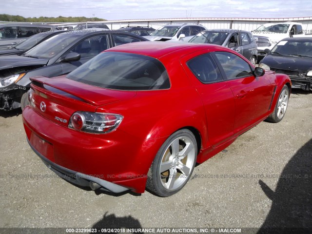 JM1FE173270208117 - 2007 MAZDA RX8 RED photo 4