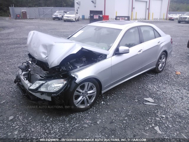 WDDHF9ABXAA122971 - 2010 MERCEDES-BENZ E 550 4MATIC SILVER photo 2