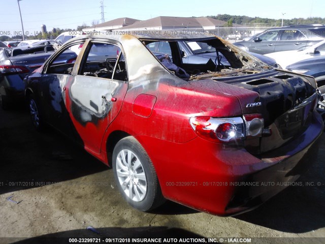 5YFBU4EE6DP158010 - 2013 TOYOTA COROLLA S/LE RED photo 3