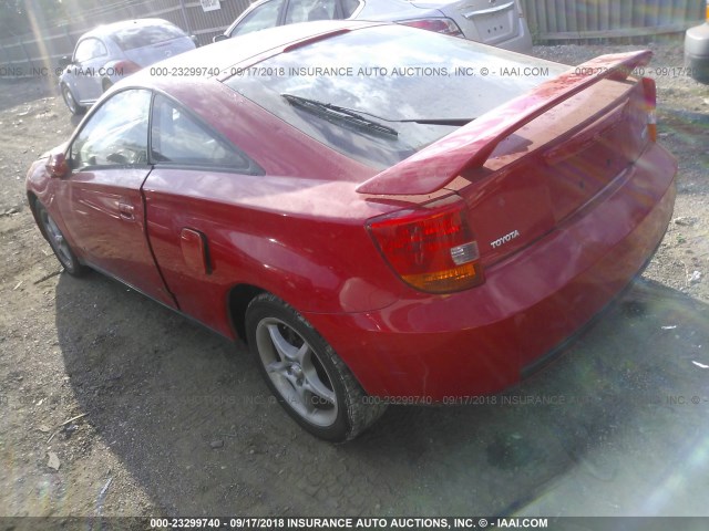 JTDDY32T9Y0016311 - 2000 TOYOTA CELICA GT-S RED photo 3