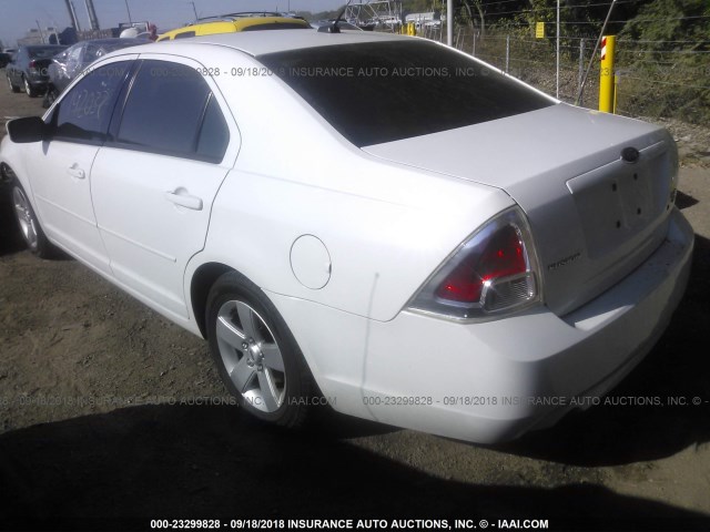 3FAHP01117R184631 - 2007 FORD FUSION SE WHITE photo 3