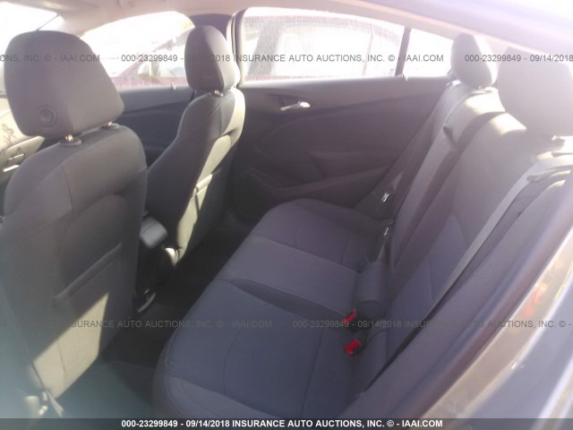 3G1BE5SM8HS572681 - 2017 CHEVROLET CRUZE LT GRAY photo 8