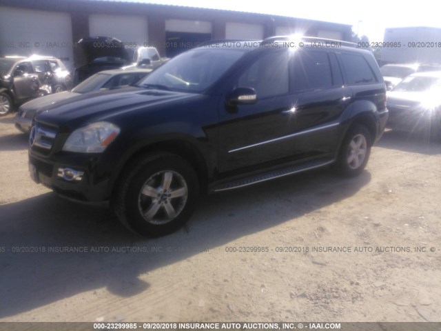 4JGBF71E58A437049 - 2008 MERCEDES-BENZ GL 450 4MATIC BLACK photo 2