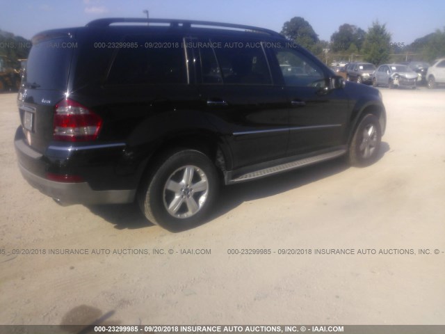 4JGBF71E58A437049 - 2008 MERCEDES-BENZ GL 450 4MATIC BLACK photo 4