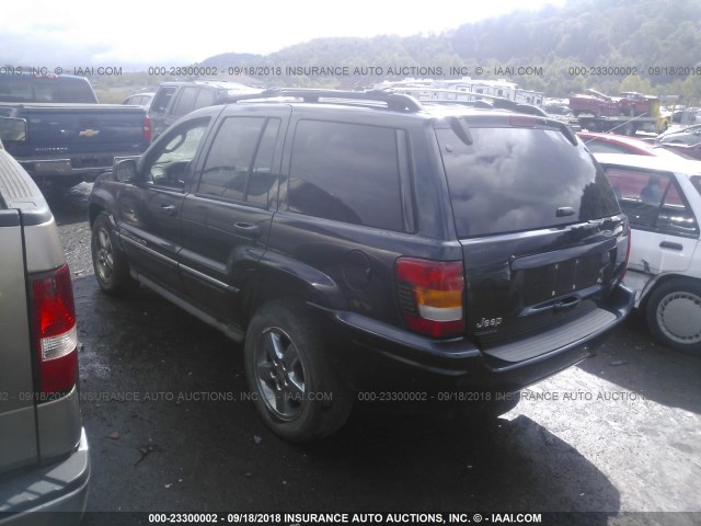 1J8GW68J74C399967 - 2004 JEEP GRAND CHEROKEE OVERLAND BLACK photo 3