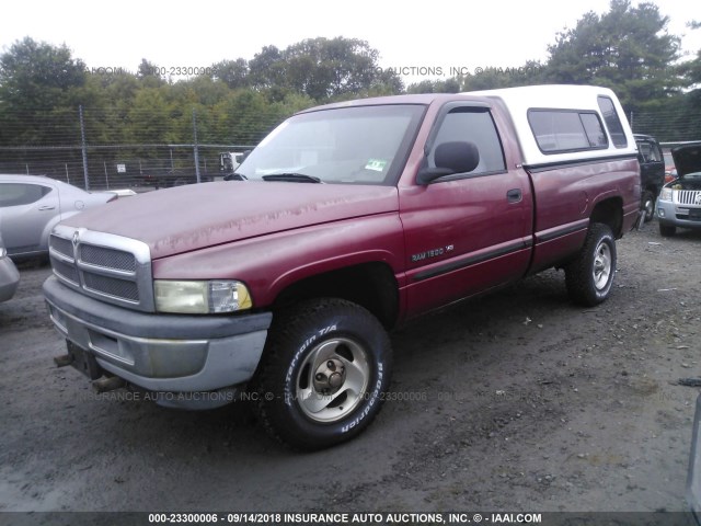 1B7HF16Y4XS246634 - 1999 DODGE RAM 1500 RED photo 2