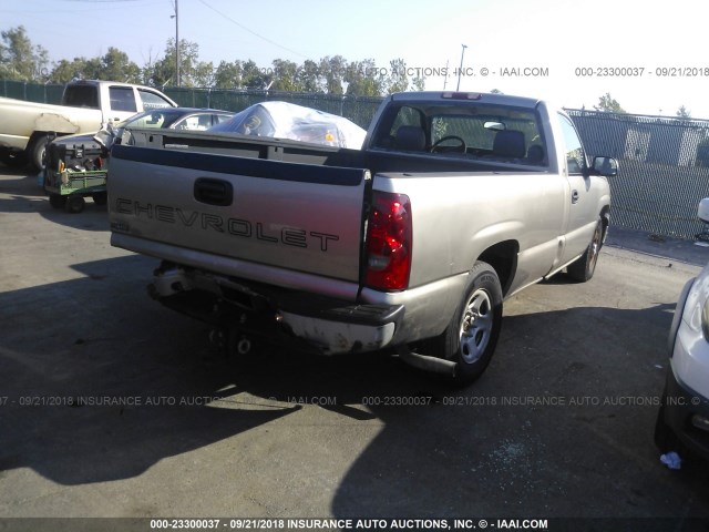 1GCEC14X43Z158061 - 2003 CHEVROLET SILVERADO C1500 GOLD photo 4