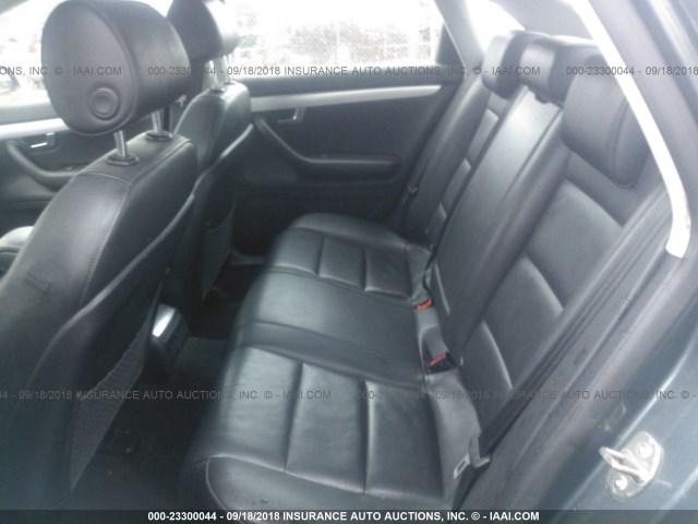 WAUDF78E38A100816 - 2008 AUDI A4 2.0T QUATTRO GRAY photo 8