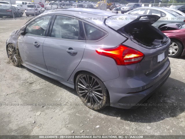 WF0DP3TH5G4116052 - 2016 FORD FOCUS RS GRAY photo 3