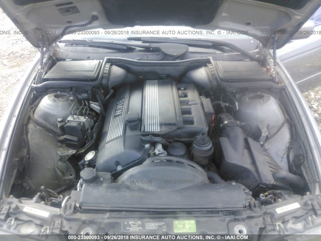 WBADT43493G025468 - 2003 BMW 525 I AUTOMATIC Pewter photo 10