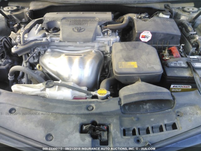 4T1BF1FK2CU155986 - 2012 TOYOTA CAMRY SE/LE/XLE შავი ფოტო 10