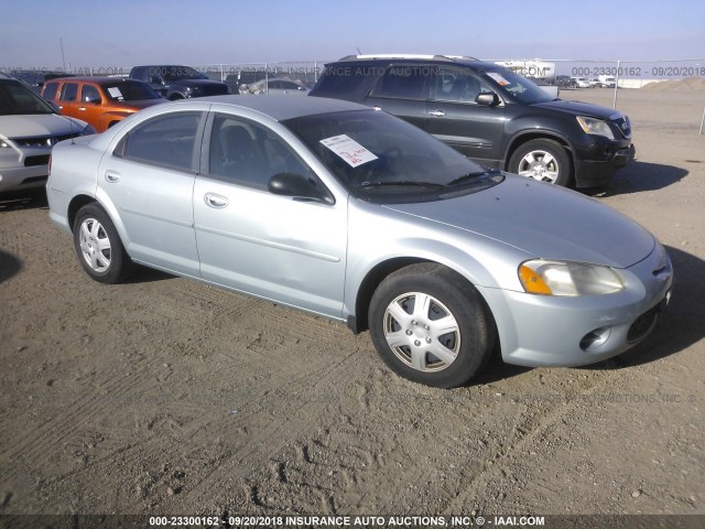 1C3EL46R02N110051 - 2002 CHRYSLER SEBRING LX BLUE photo 1