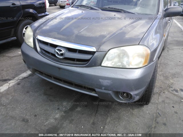 4F2YU09162KM24244 - 2002 MAZDA TRIBUTE LX/ES GRAY photo 6