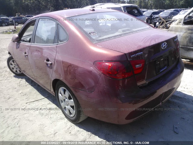 KMHDU46DX9U629581 - 2009 HYUNDAI ELANTRA GLS/SE RED photo 3