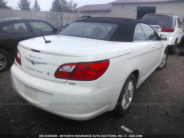 1C3LC55DX9N539436 - 2009 CHRYSLER SEBRING TOURING WHITE photo 4