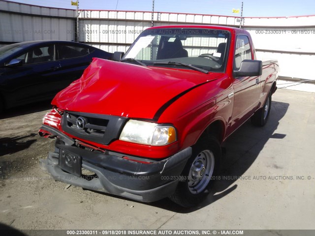 4F4YR12D96PM04663 - 2006 MAZDA B2300 RED photo 2