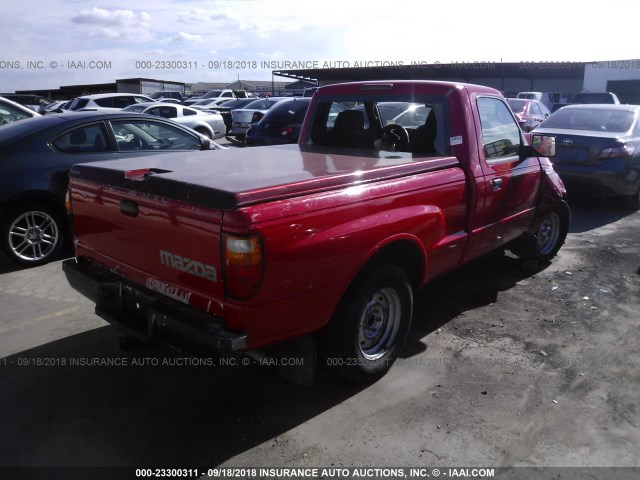 4F4YR12D96PM04663 - 2006 MAZDA B2300 RED photo 4