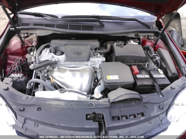 4T1BF1FK8HU633223 - 2017 TOYOTA CAMRY LE/XLE/SE/XSE 勃艮第红 照片 10