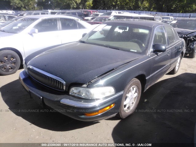 1G4CW54K214265965 - 2001 BUICK PARK AVENUE  GREEN photo 2