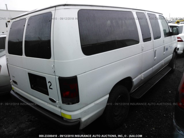 1FMNE11W68DA54091 - 2008 FORD ECONOLINE E150 WAGON WHITE photo 4