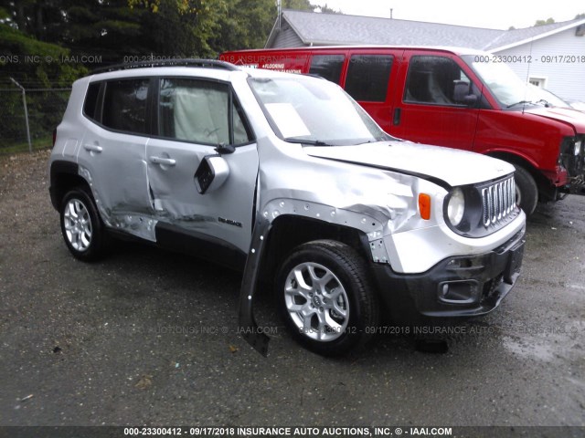 ZACCJBBB3JPH20067 - 2018 JEEP RENEGADE LATITUDE SILVER photo 1