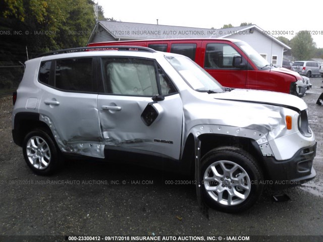 ZACCJBBB3JPH20067 - 2018 JEEP RENEGADE LATITUDE SILVER photo 6