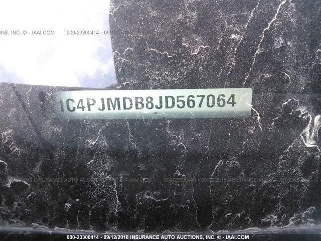 1C4PJMDB8JD567064 - 2018 JEEP CHEROKEE LIMITED WHITE photo 9