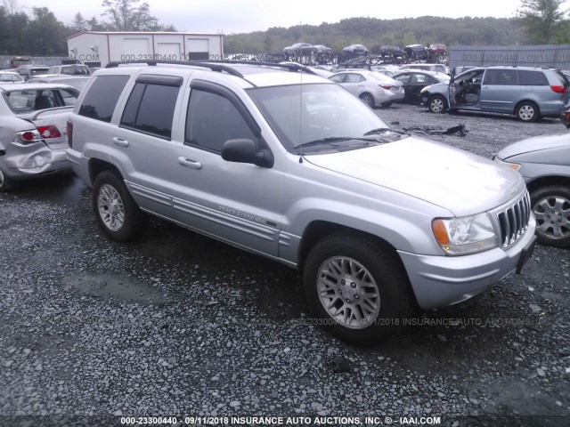 1J4GW58S72C276560 - 2002 JEEP GRAND CHEROKEE LIMITED SILVER photo 1