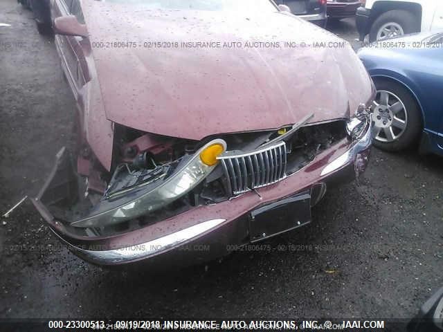 1LNHM97V82Y693168 - 2002 LINCOLN CONTINENTAL  Бордовый фото 6