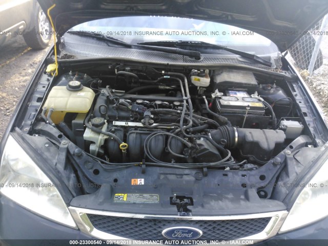 1FAHP34N47W146467 - 2007 FORD FOCUS ZX4/S/SE/SES შავი ფოტო 10