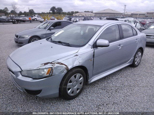 JA32U2FU3CU026753 - 2012 MITSUBISHI LANCER ES/ES SPORT SILVER photo 2