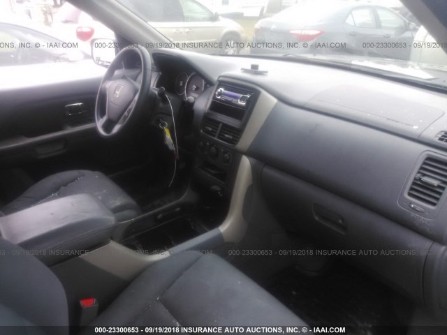 5FNYF18196B011917 - 2006 HONDA PILOT BLACK photo 5