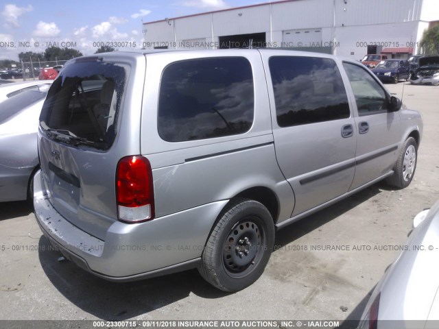 1GNDV23WX8D176127 - 2008 CHEVROLET UPLANDER LS SILVER photo 4
