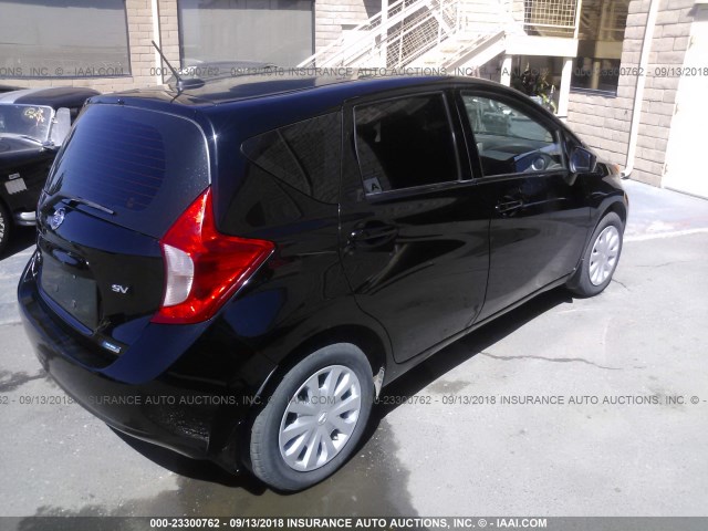 3N1CE2CP2GL402198 - 2016 NISSAN VERSA NOTE S/S PLUS/SV/SL/SR BLACK photo 4