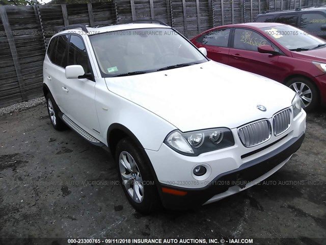 WBXPC93489WJ27648 - 2009 BMW X3 XDRIVE30I WHITE photo 1