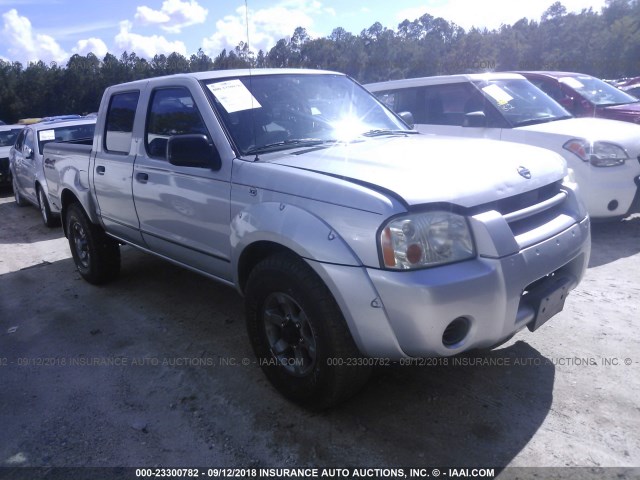 1N6ED27Y34C415610 - 2004 NISSAN FRONTIER CREW CAB XE V6 SILVER photo 1