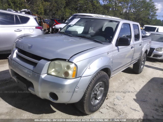 1N6ED27Y34C415610 - 2004 NISSAN FRONTIER CREW CAB XE V6 SILVER photo 2