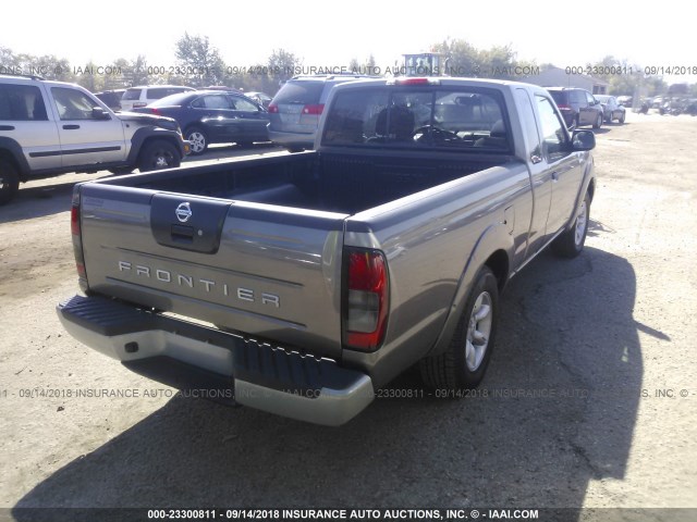 1N6DD26T94C425429 - 2004 NISSAN FRONTIER KING CAB XE BROWN photo 4