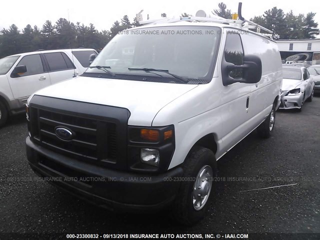 1FTNE2EL6BDB09807 - 2011 FORD ECONOLINE E250 VAN WHITE photo 2