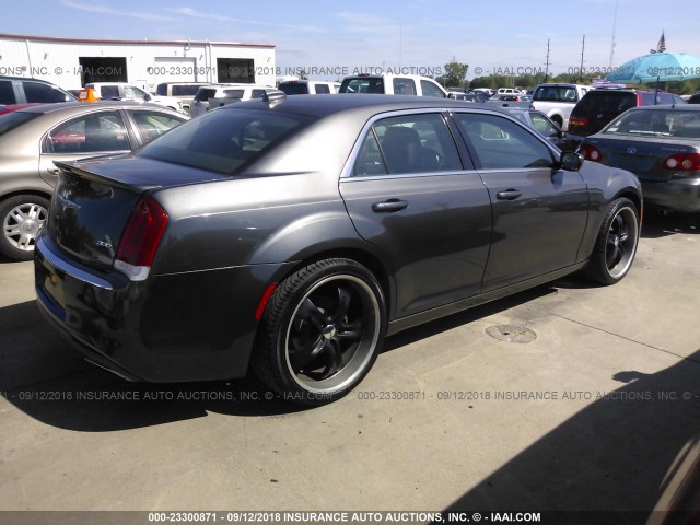 2C3CCAAG9FH898774 - 2015 CHRYSLER 300 LIMITED GRAY photo 4