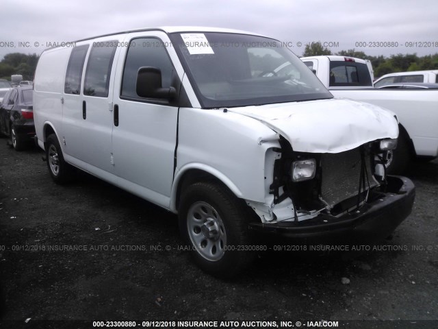 1GCSGAFX9E1174195 - 2014 CHEVROLET EXPRESS G1500  WHITE photo 1