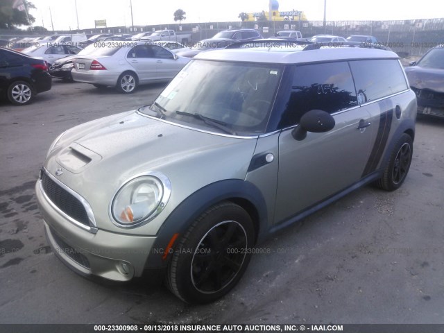 WMWMM33559TP75031 - 2009 MINI COOPER S CLUBMAN BLACK photo 2