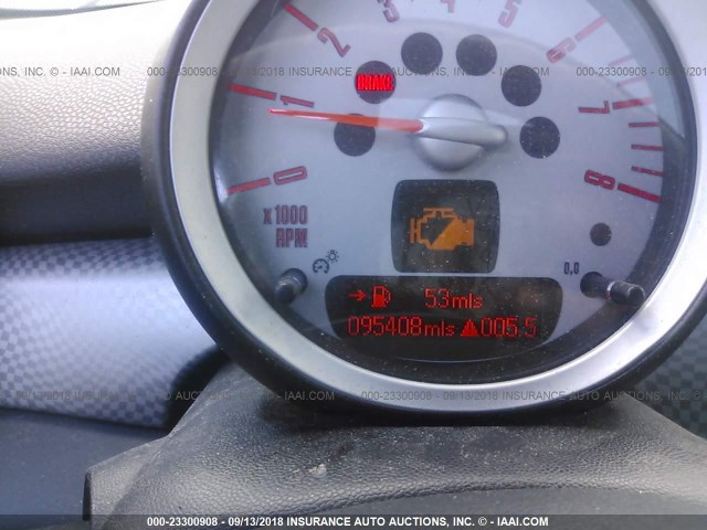 WMWMM33559TP75031 - 2009 MINI COOPER S CLUBMAN BLACK photo 7